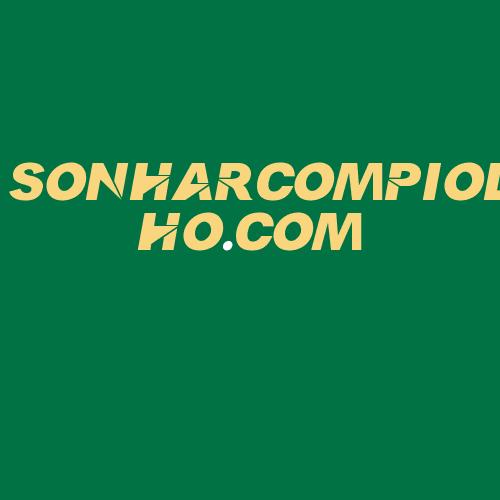 Logo da SONHARCOMPIOLHO